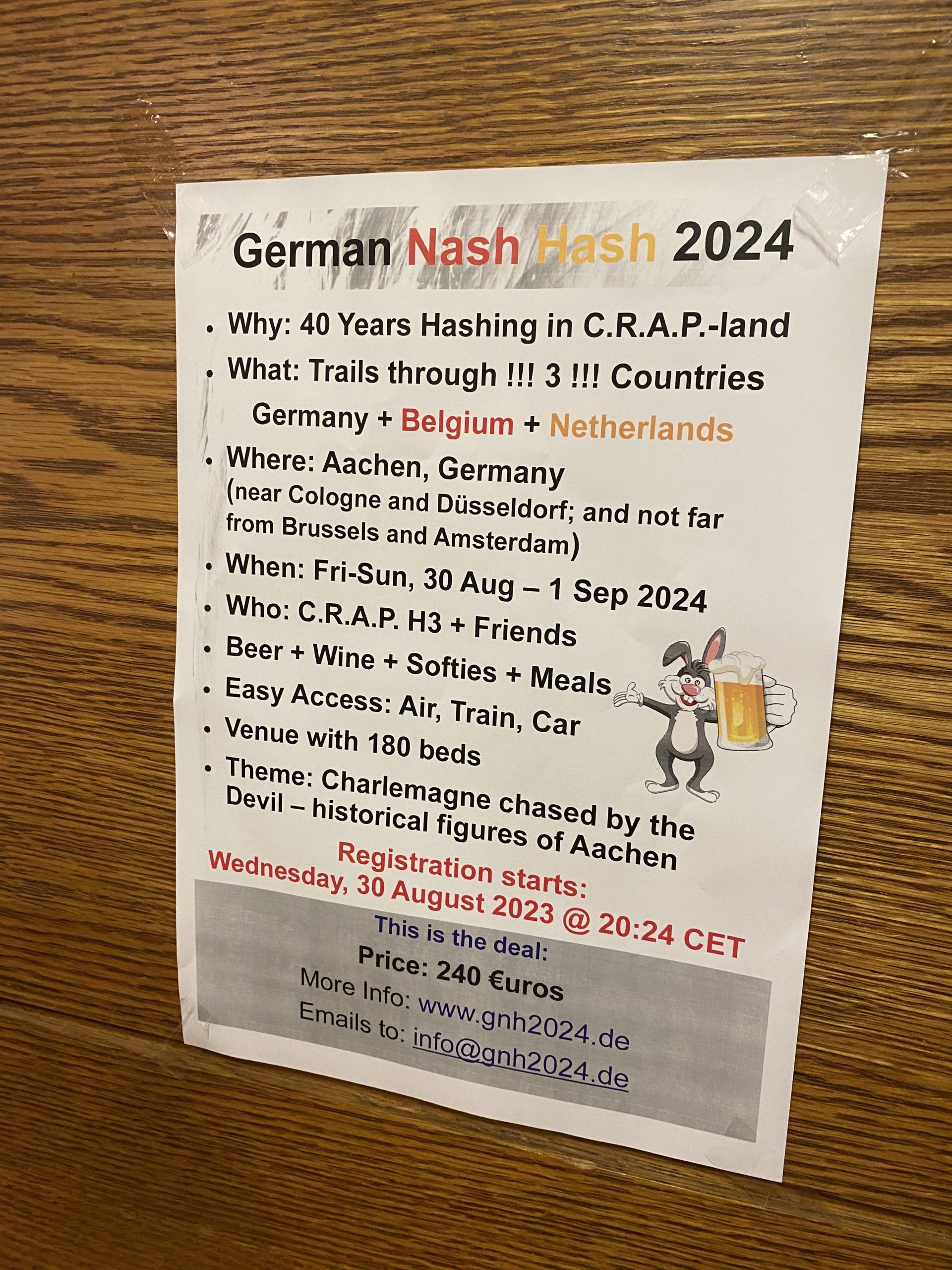 German Nash Hash 2024 Hannover Hash House Harriers